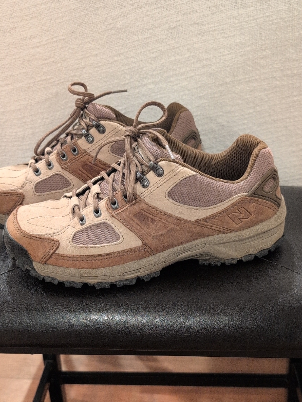 New Balance Beige and Brown Mesh Hiking Boot